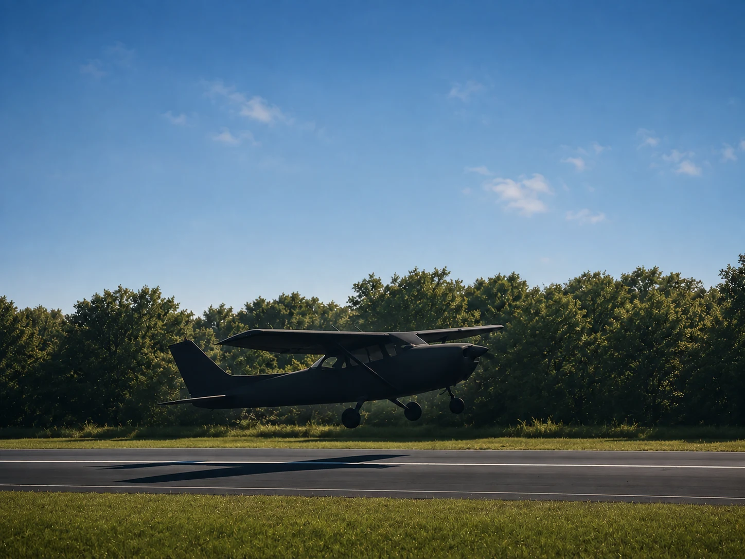 Aircraft silhouette placeholder for Cessna 150M N714LZ Scout