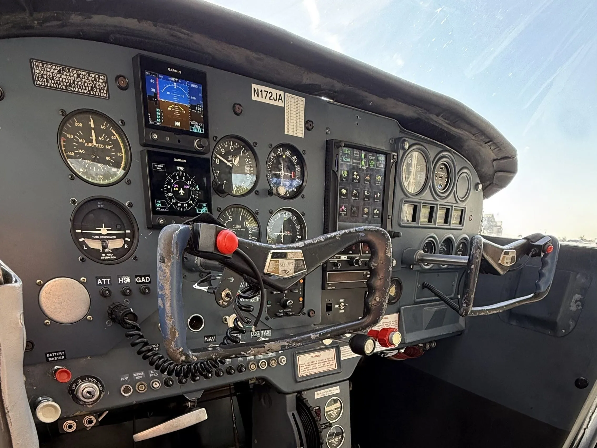 Cessna 172 side panel for Dillon private pilot milestone