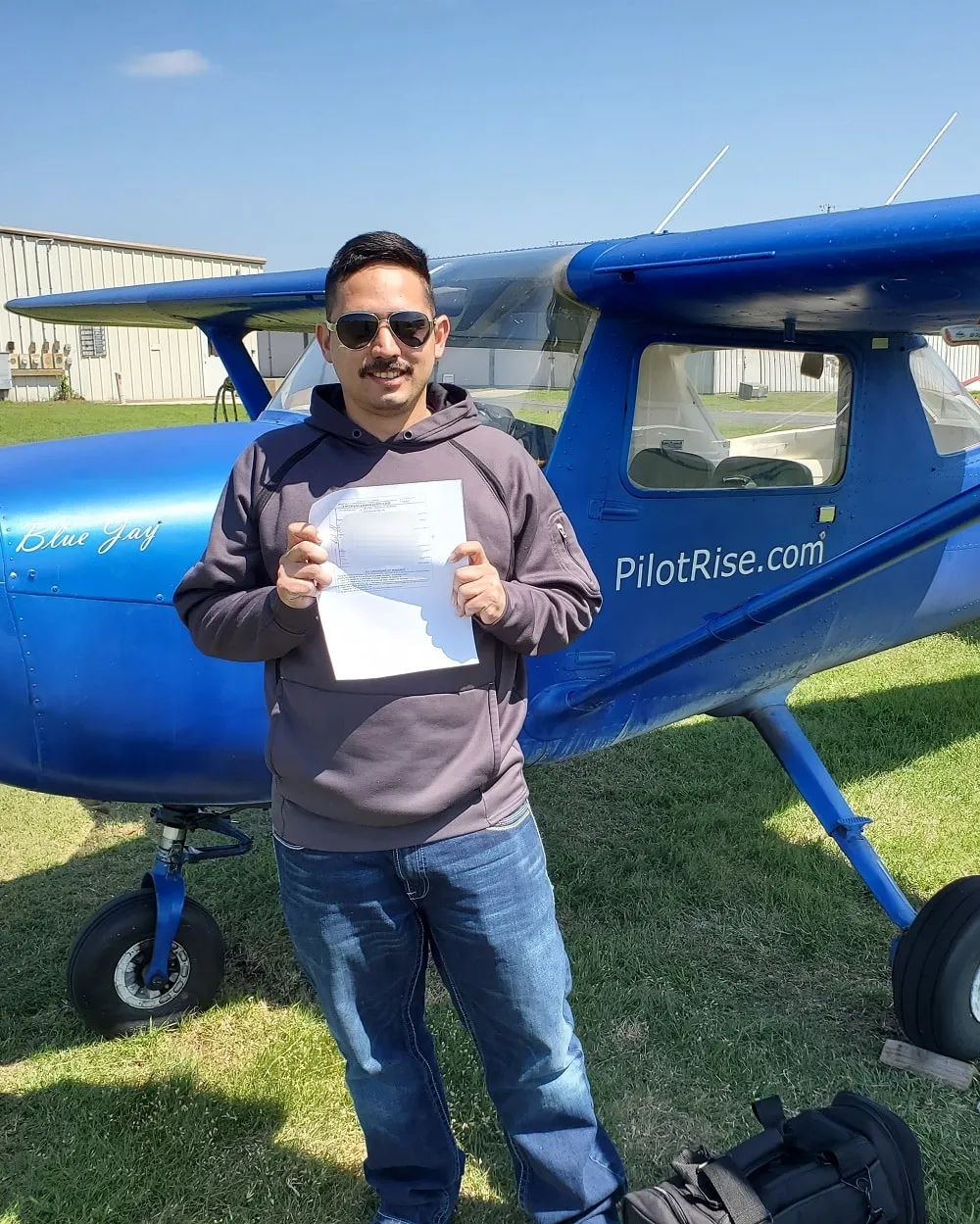 Pilot Rise private pilot certificate holder