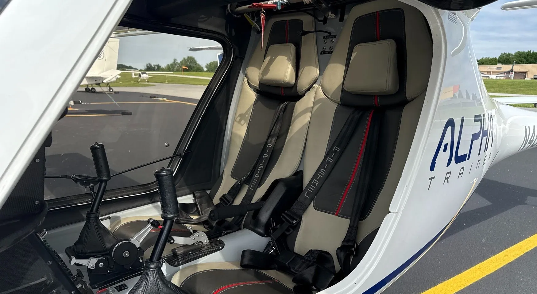 Two-seat cabin in the Pipistrel Alpha Trainer