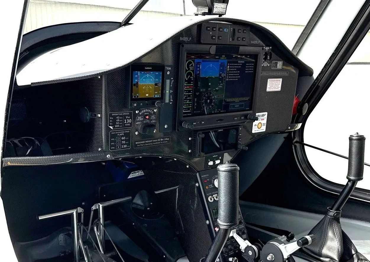 Garmin avionics panel in the Pipistrel Alpha Trainer