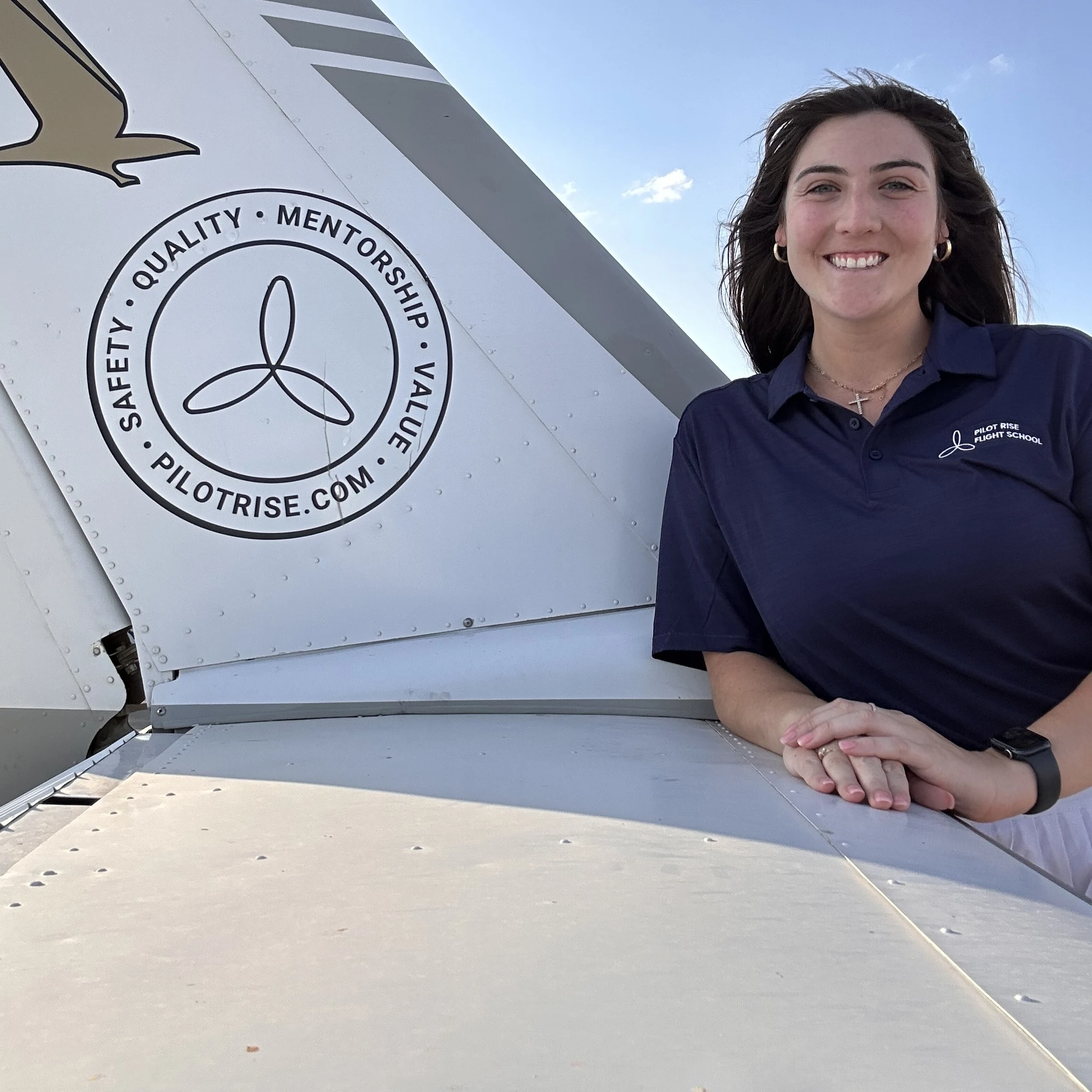 Taylor Reed, flight instructor at Pilot Rise Dallas