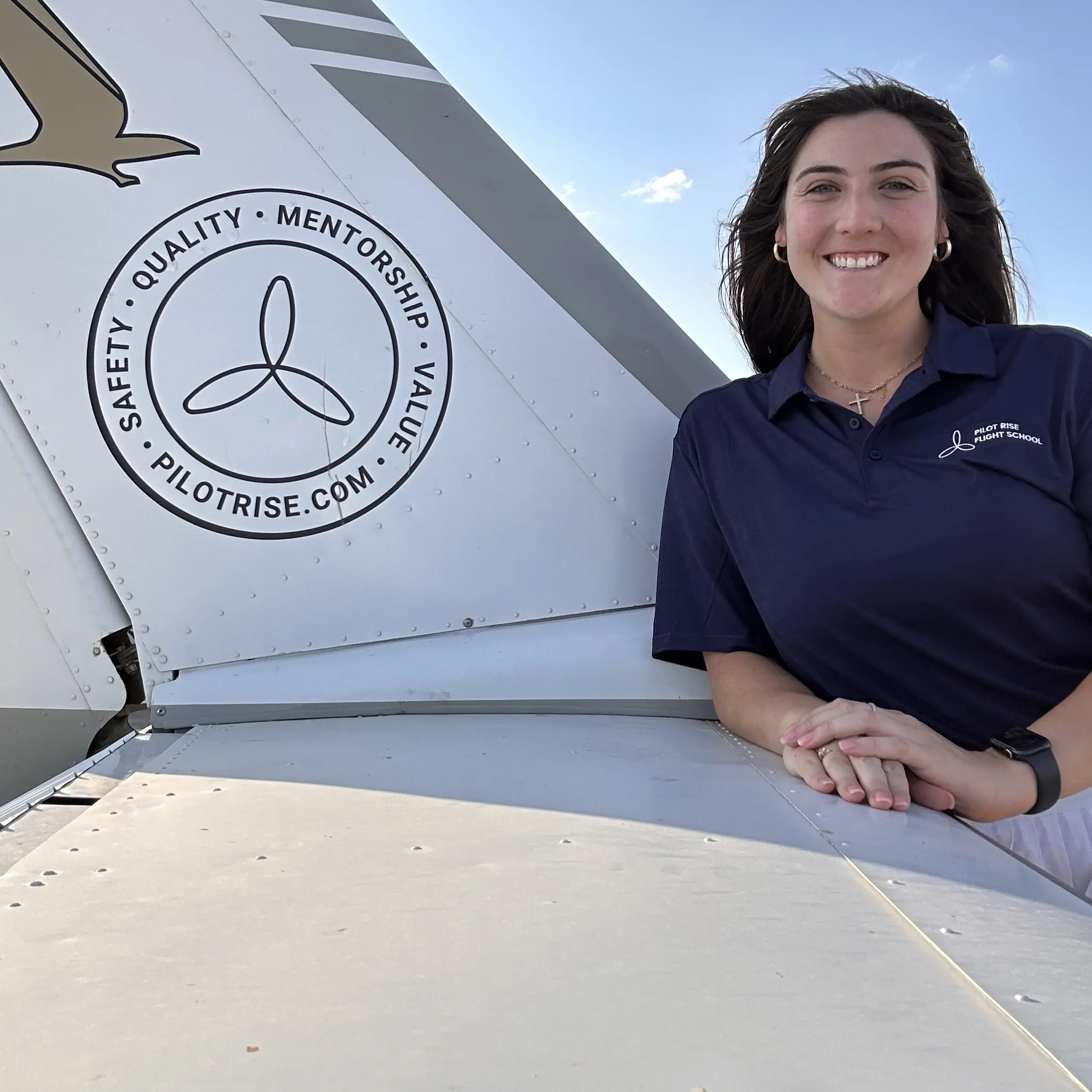 Taylor Reed, flight instructor at Pilot Rise Dallas