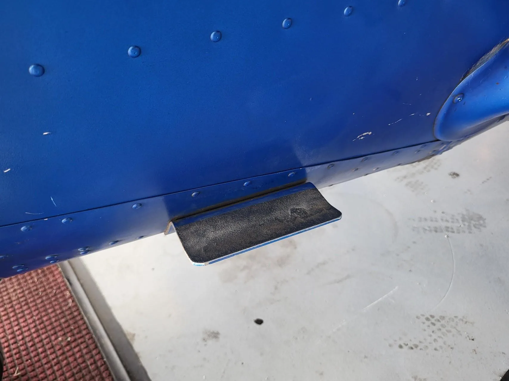 External step on a Cessna fuselage
