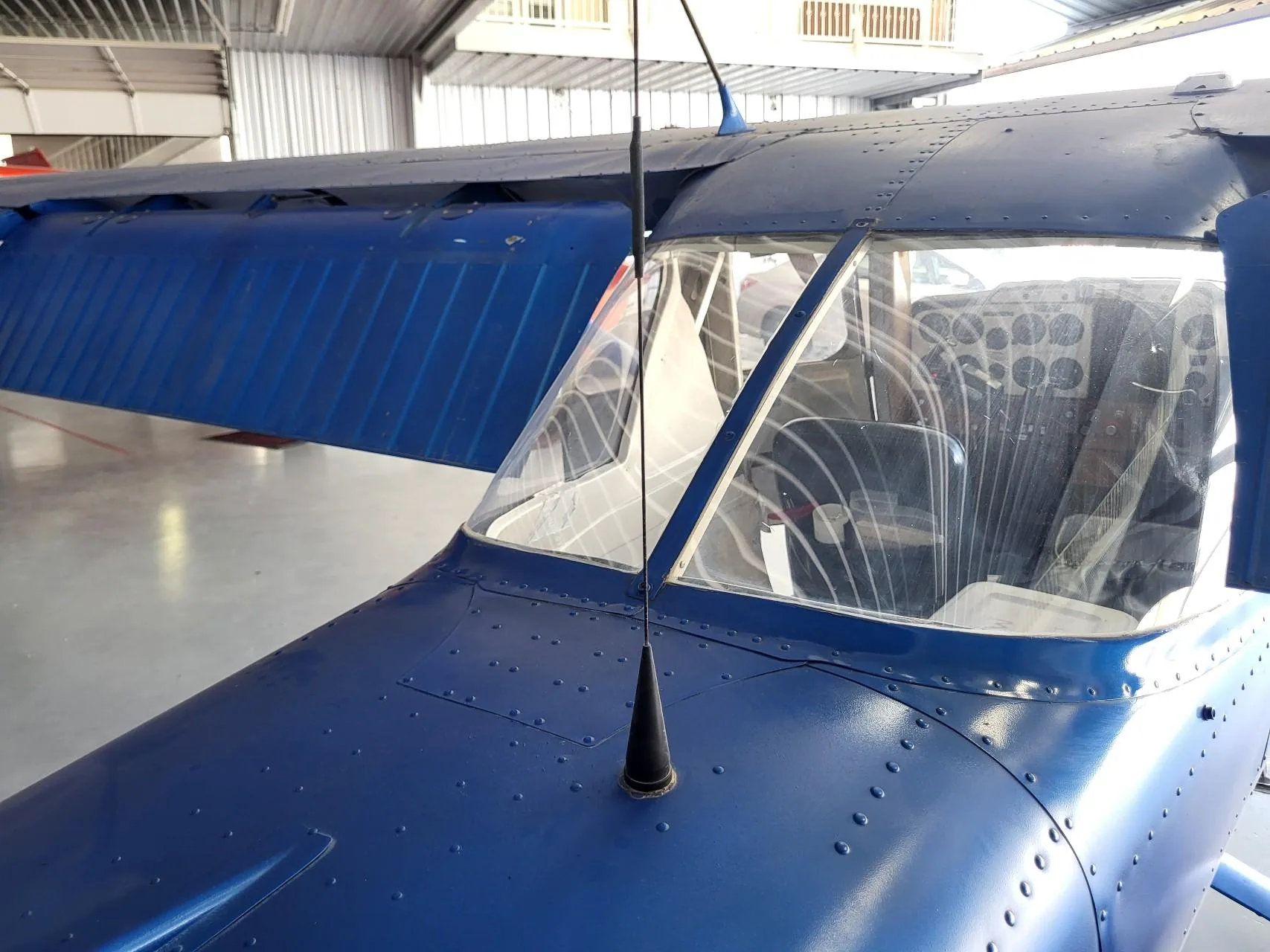 Front windshield on a Cessna