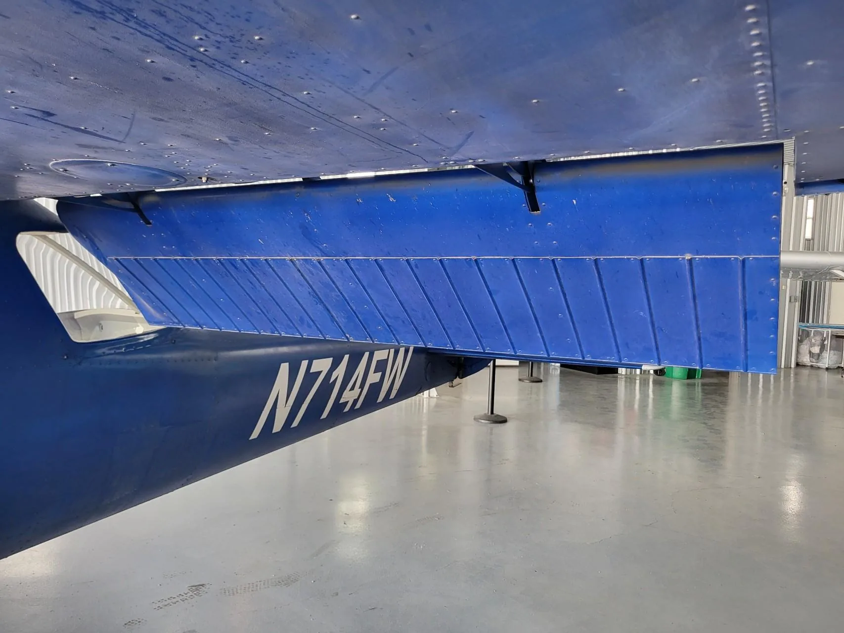 Extended Cessna wing flaps