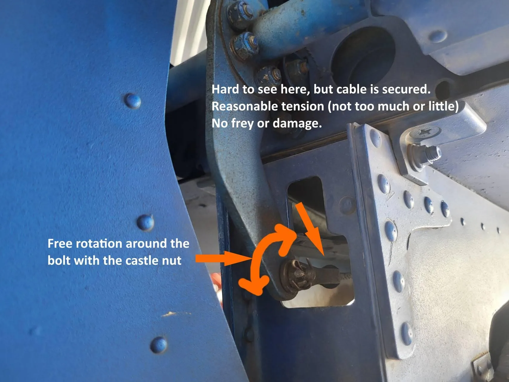 Third interior elevator attachment view