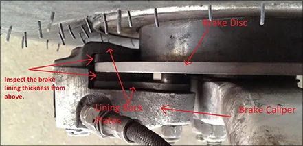 Labeled aircraft brake components